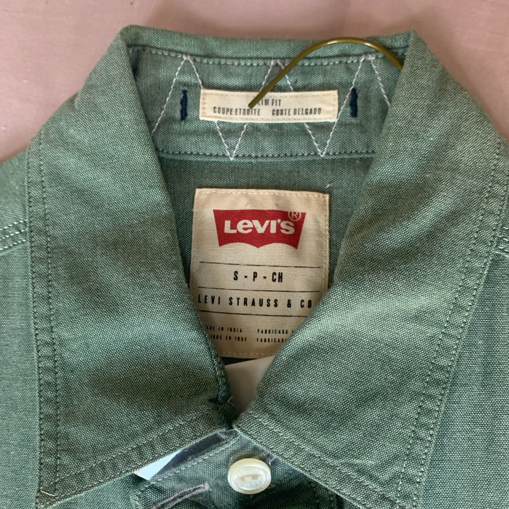 Levi’s Structured Button Down Shirt, Green - image 2